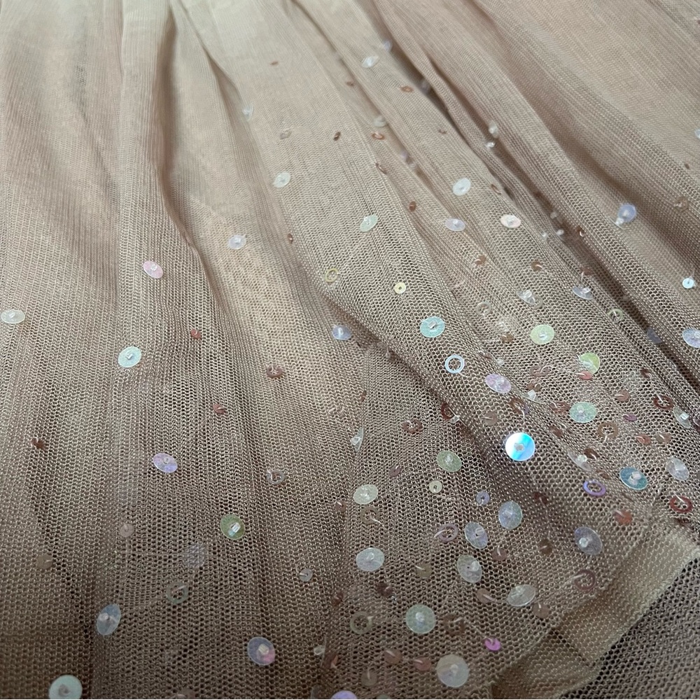 BCBGMaxAzria Gradient Sequin Handkerchief Hem Tulle Party Dress Size S - Picture 5 of 7